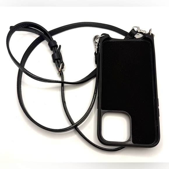 Bandolier EMMA Crossbody Phone Case in Black/Silver for iPhone 14 Pro Max - Picture 7 of 9